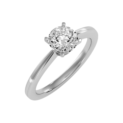 The Charming Solitaire Ring In 925 Sterling Silver - Two