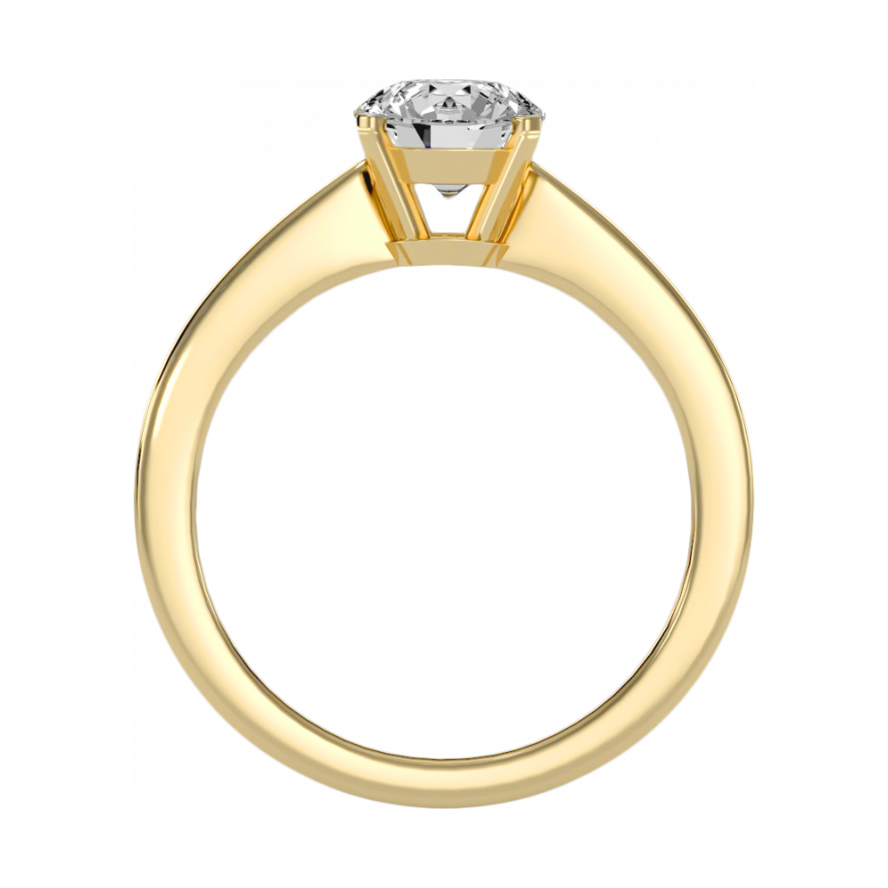The Charming Solitaire Ring In 925 Sterling Silver - Five