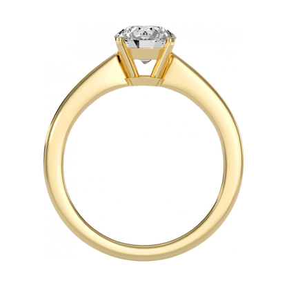 The Charming Solitaire Ring In 925 Sterling Silver - Five
