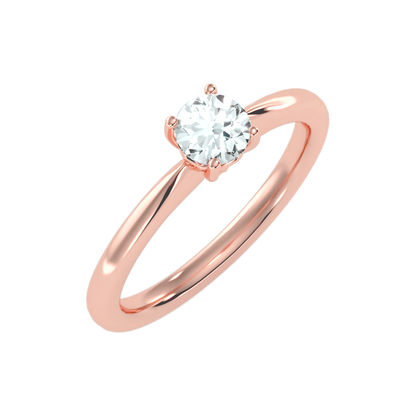 The Comfortable Solitaire Ring In 925 Sterling Silver - Ten