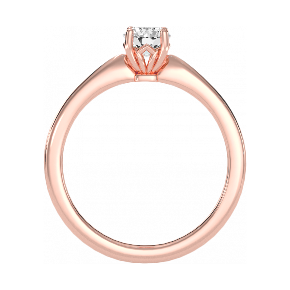 The Comfortable Solitaire Ring In 925 Sterling Silver - Nine