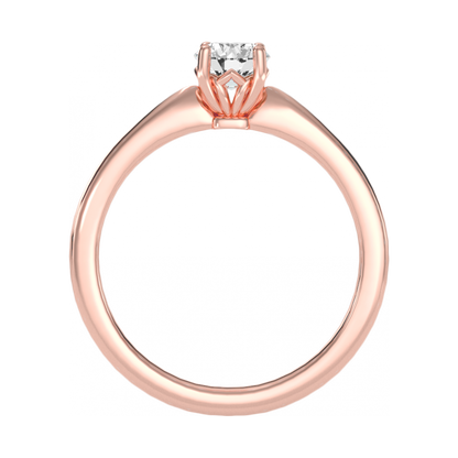 The Comfortable Solitaire Ring In 925 Sterling Silver - Nine