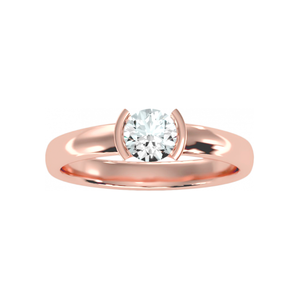 The Comical Solitaire Ring In 925 Sterling Silver - Twelve