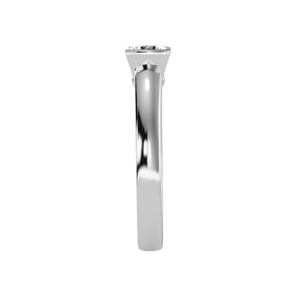 The Comical Solitaire Ring In 925 Sterling Silver - Three