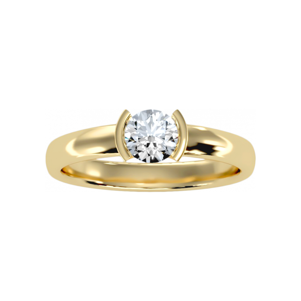 The Comical Solitaire Ring In 925 Sterling Silver - Eight