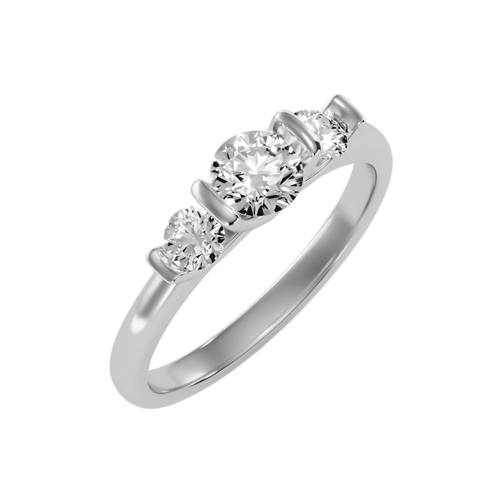 The Complimenting Engagement Ring In 925 Sterling Silver - Two