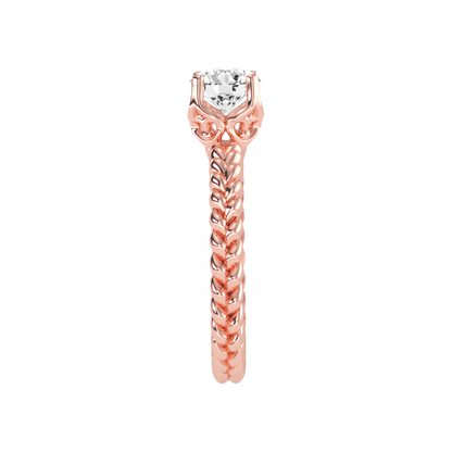 The Complimenting Solitaire Ring In 925 Sterling Silver - Eleven