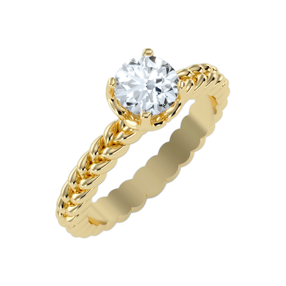 The Complimenting Solitaire Ring In 925 Sterling Silver - Six