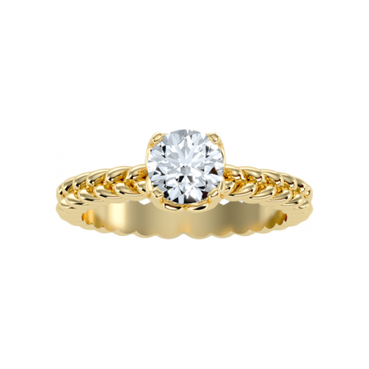 The Complimenting Solitaire Ring In 925 Sterling Silver - Eight