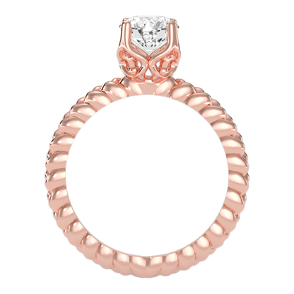 The Complimenting Solitaire Ring In 925 Sterling Silver - Nine
