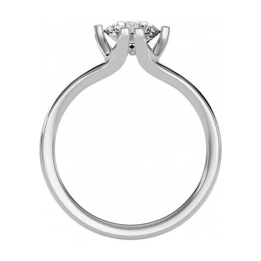 The Confident Single Stone Ring - One