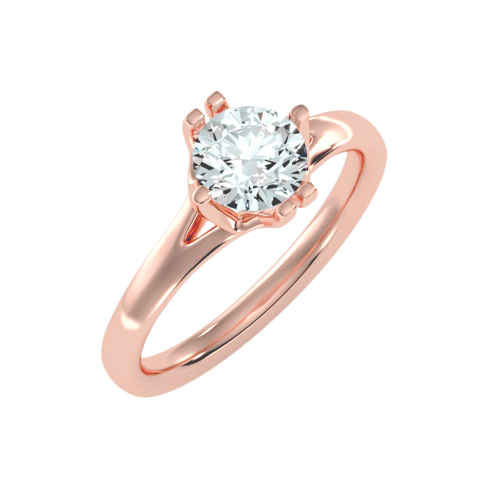 The Confident Single Stone Ring In 925 Sterling Silver - Ten