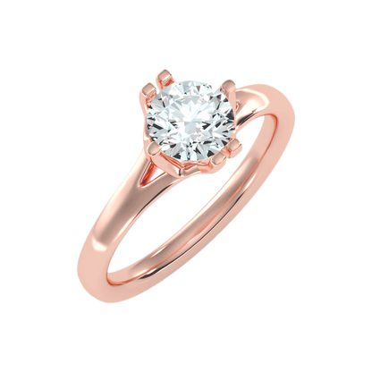 The Confident Single Stone Ring In 925 Sterling Silver - Ten