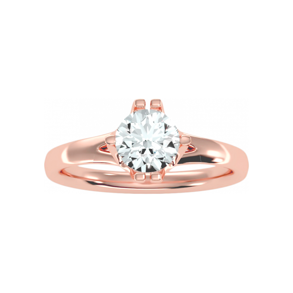 The Confident Single Stone Ring In 925 Sterling Silver - Twelve