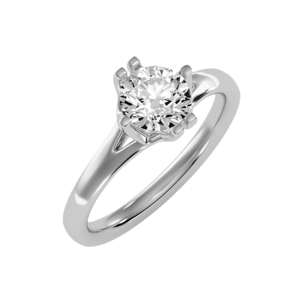 The Confident Single Stone Ring In 925 Sterling Silver - Two