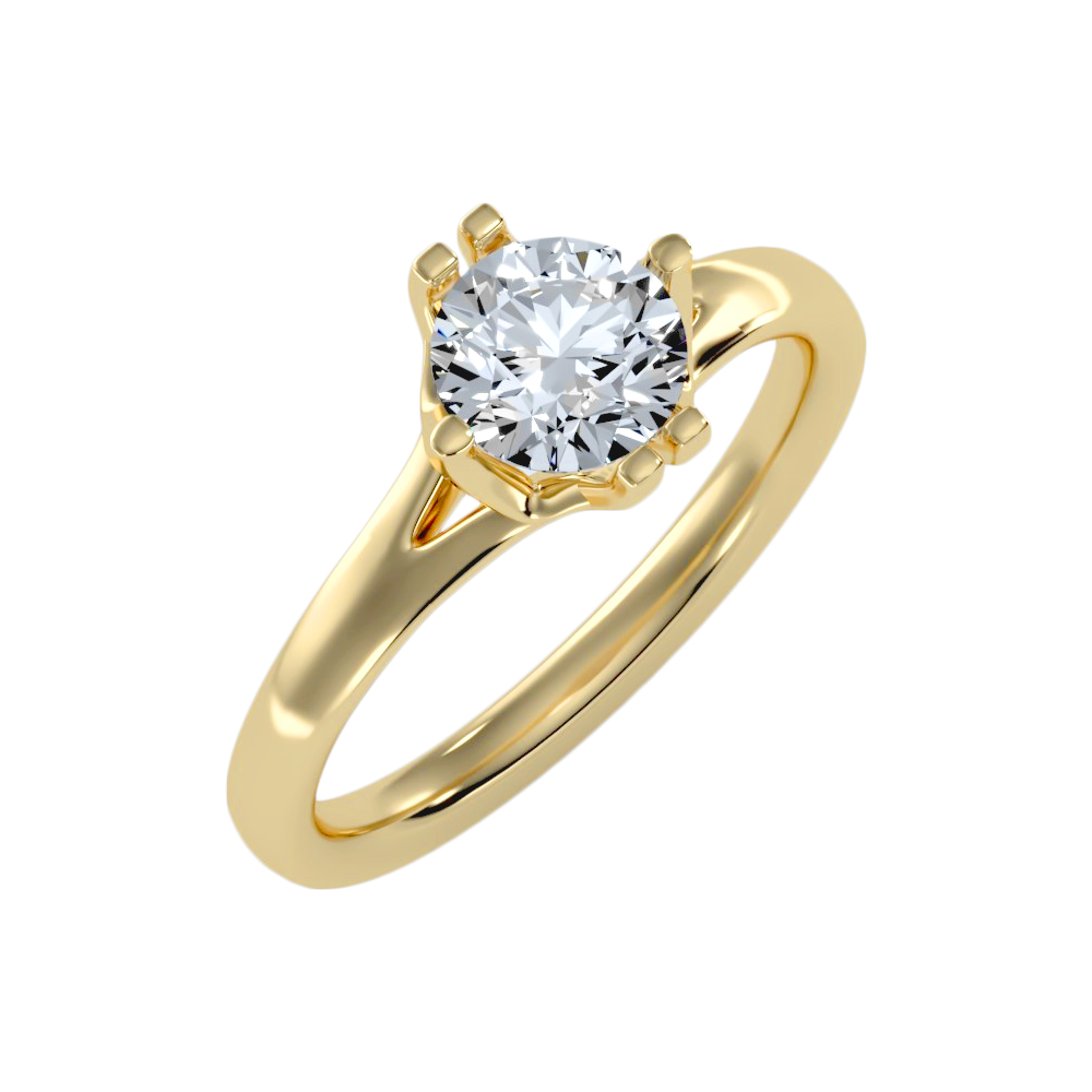 The Confident Single Stone Ring - Six