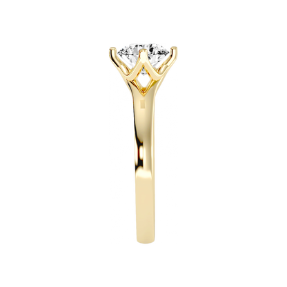 The Confident Single Stone Ring In 925 Sterling Silver - Seven