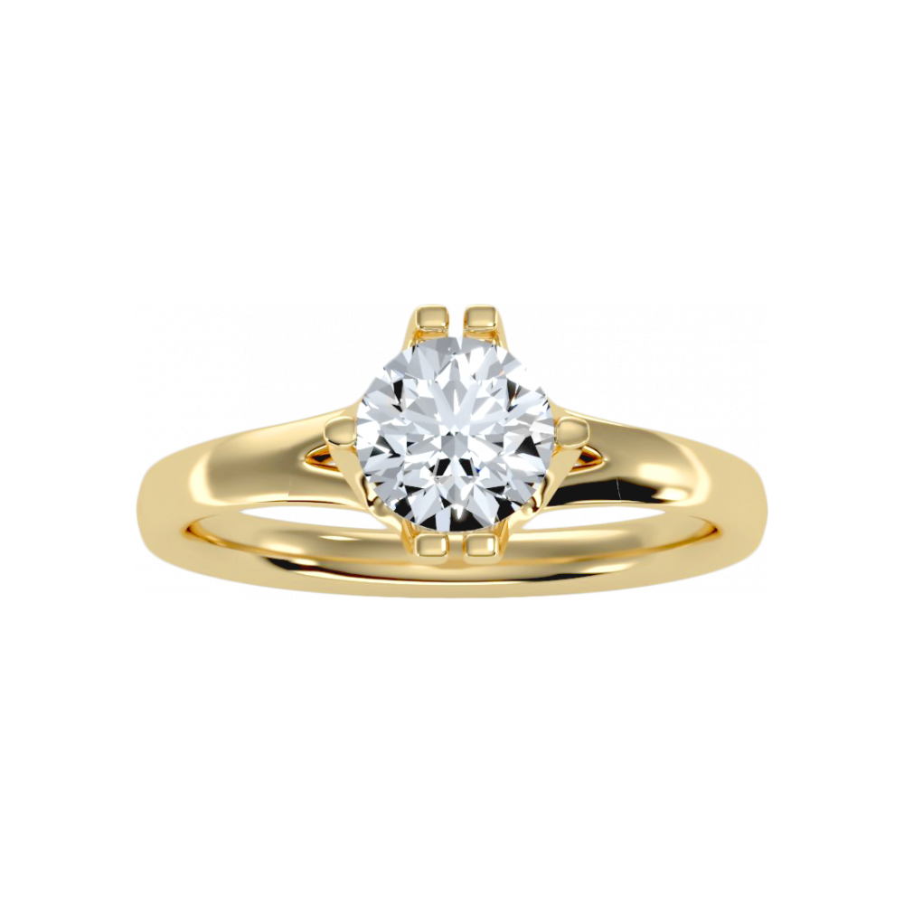 The Confident Single Stone Ring In 925 Sterling Silver - Eight