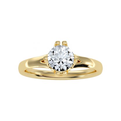 The Confident Single Stone Ring In 925 Sterling Silver - Eight