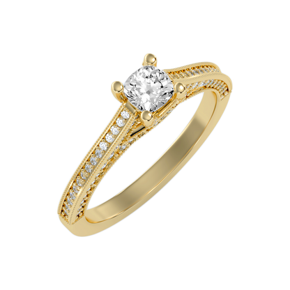 The Confounding Solitaire Ring In 925 Sterling Silver - Six