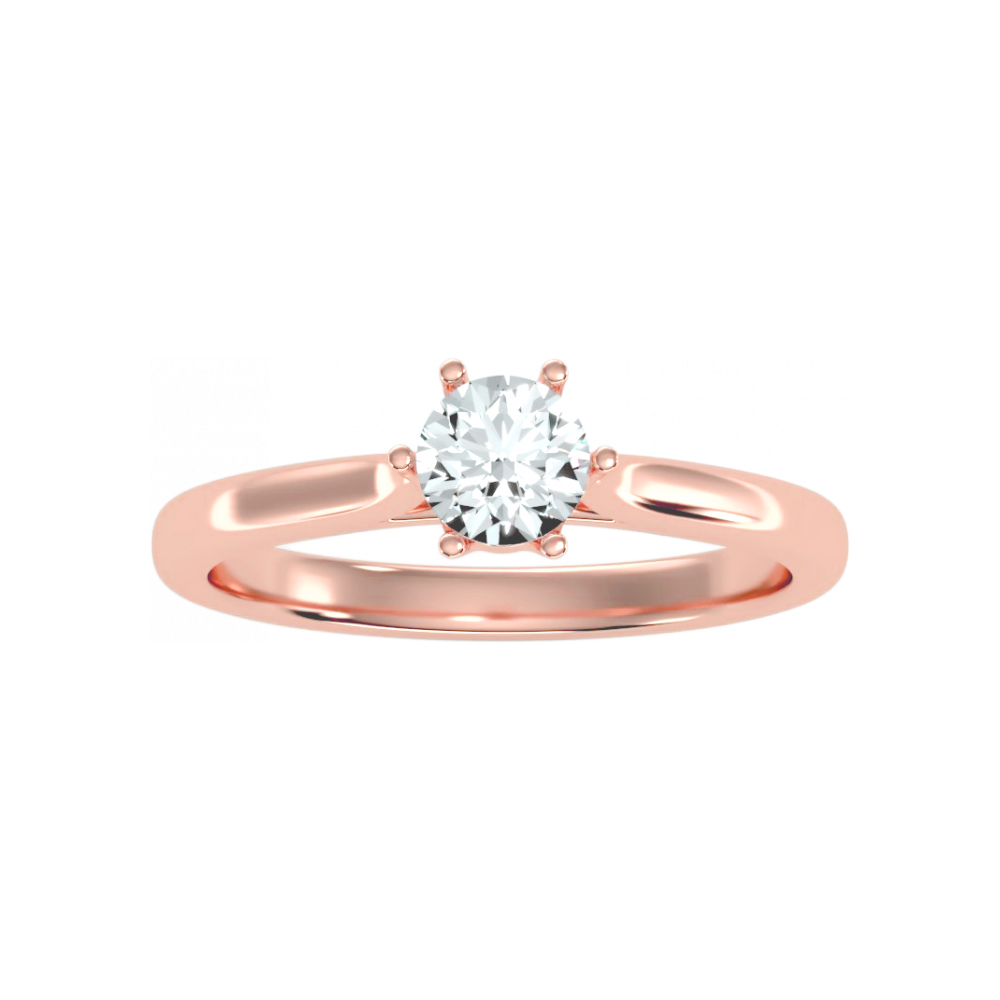 The Cosy Single Stone Ring In 925 Sterling Silver - Twelve