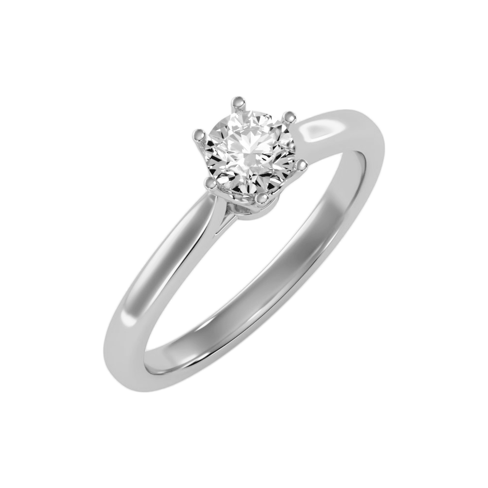 The Cosy Single Stone Ring In 925 Sterling Silver - Two
