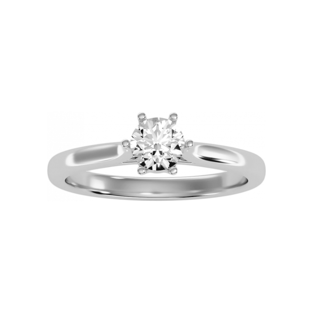 The Cosy Single Stone Ring In 925 Sterling Silver - Four