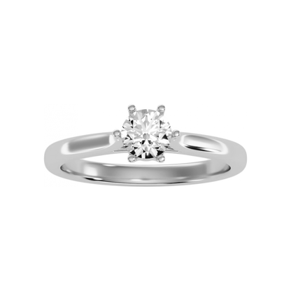 The Cosy Single Stone Ring In 925 Sterling Silver - Four