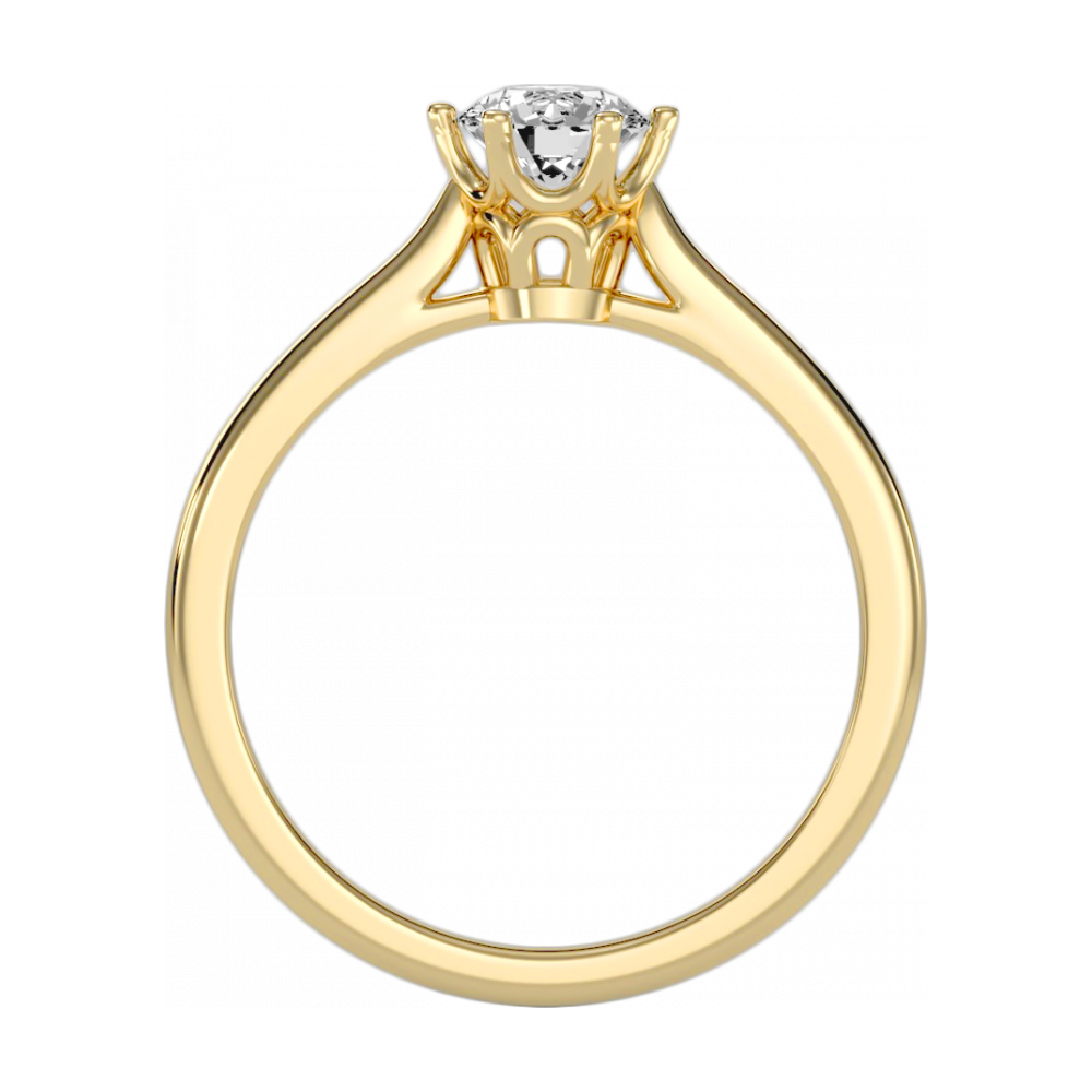 The Cosy Single Stone Ring In 925 Sterling Silver - Five