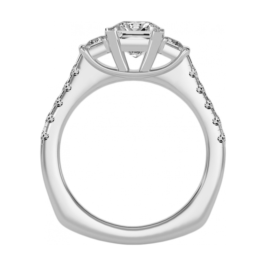 The Cutting Edge Three Stone Ring - One