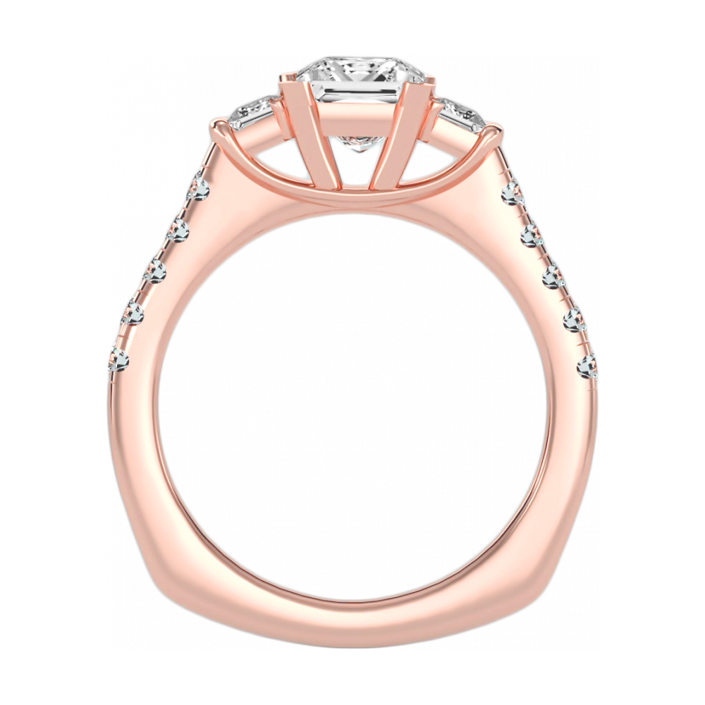 The Cutting Edge Three Stone Ring - Nine