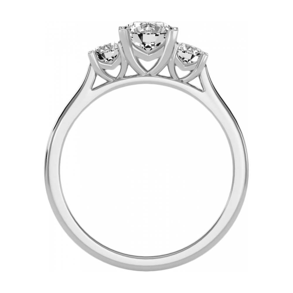 The Dainty Engagement Ring In 925 Sterling Silver - One