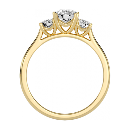 The Dainty Engagement Ring In 925 Sterling Silver - Five
