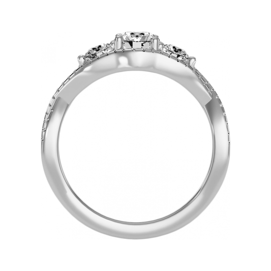 The Dashing Three Stone Ring - One