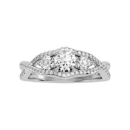 The Dashing Three Stone Ring - Four