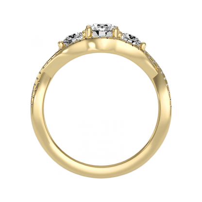 The Dashing Three Stone Ring - Five