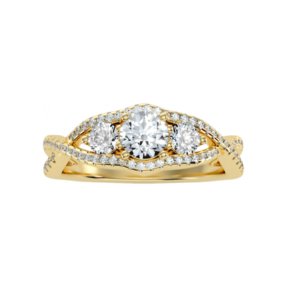 The Dashing Three Stone Ring - Eight