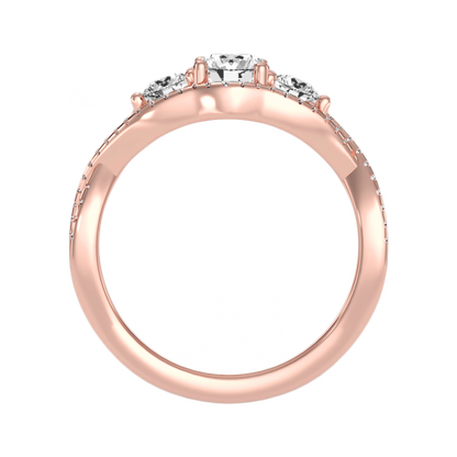 The Dashing Three Stone Ring - Nine