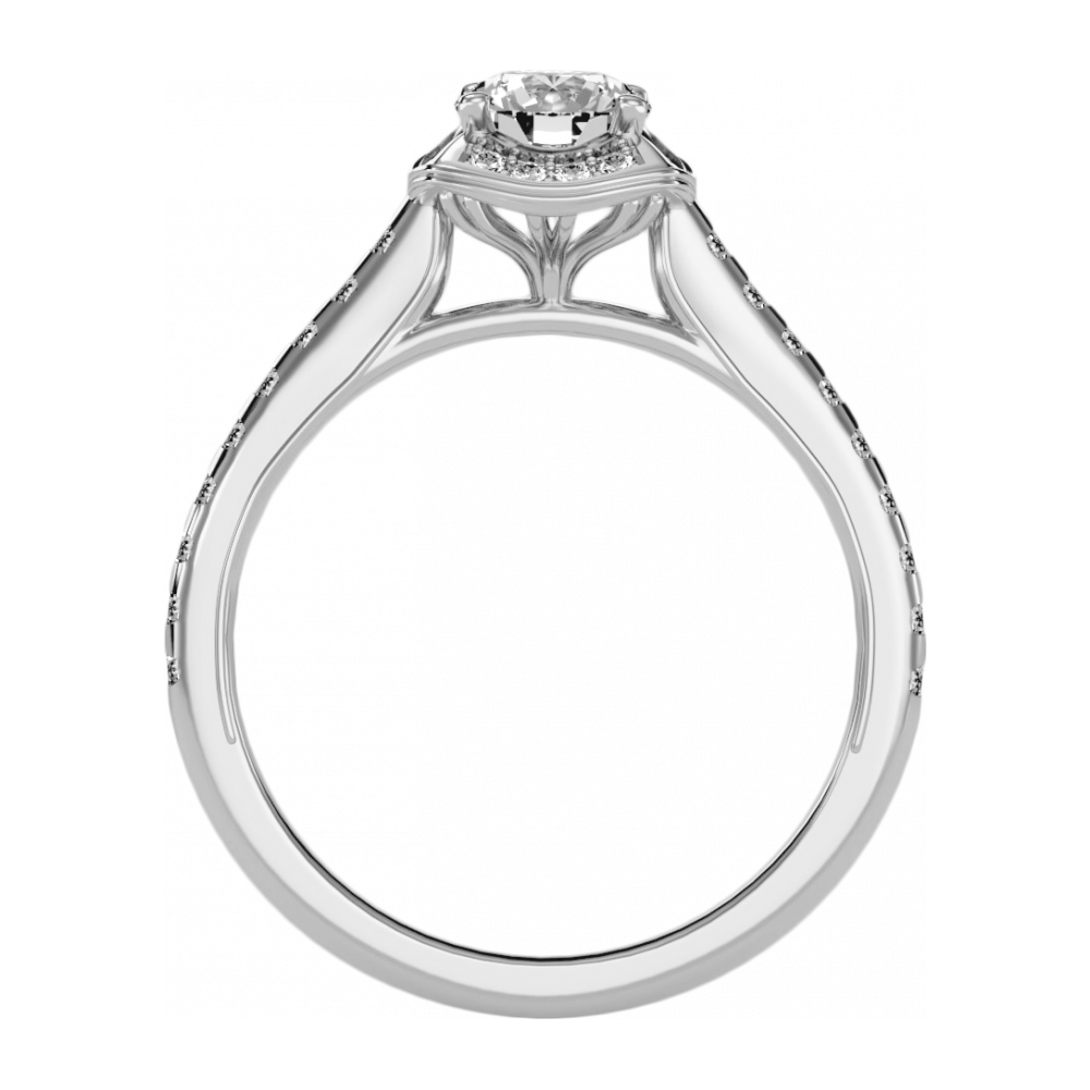 The Dazzling Halo Ring - One