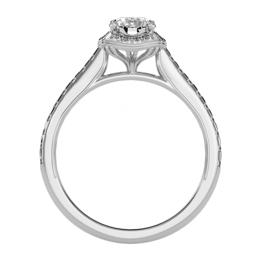 The Dazzling Halo Ring - One