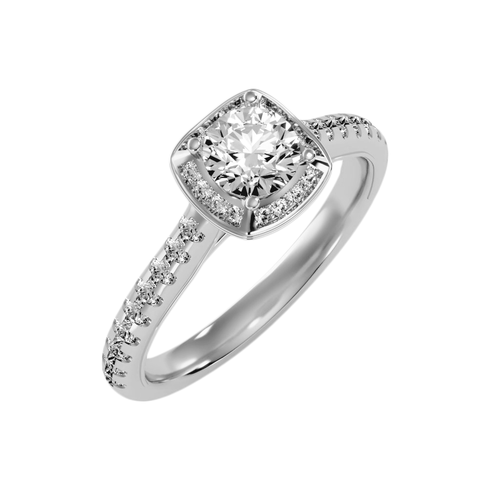 The Dazzling Halo Ring - Two
