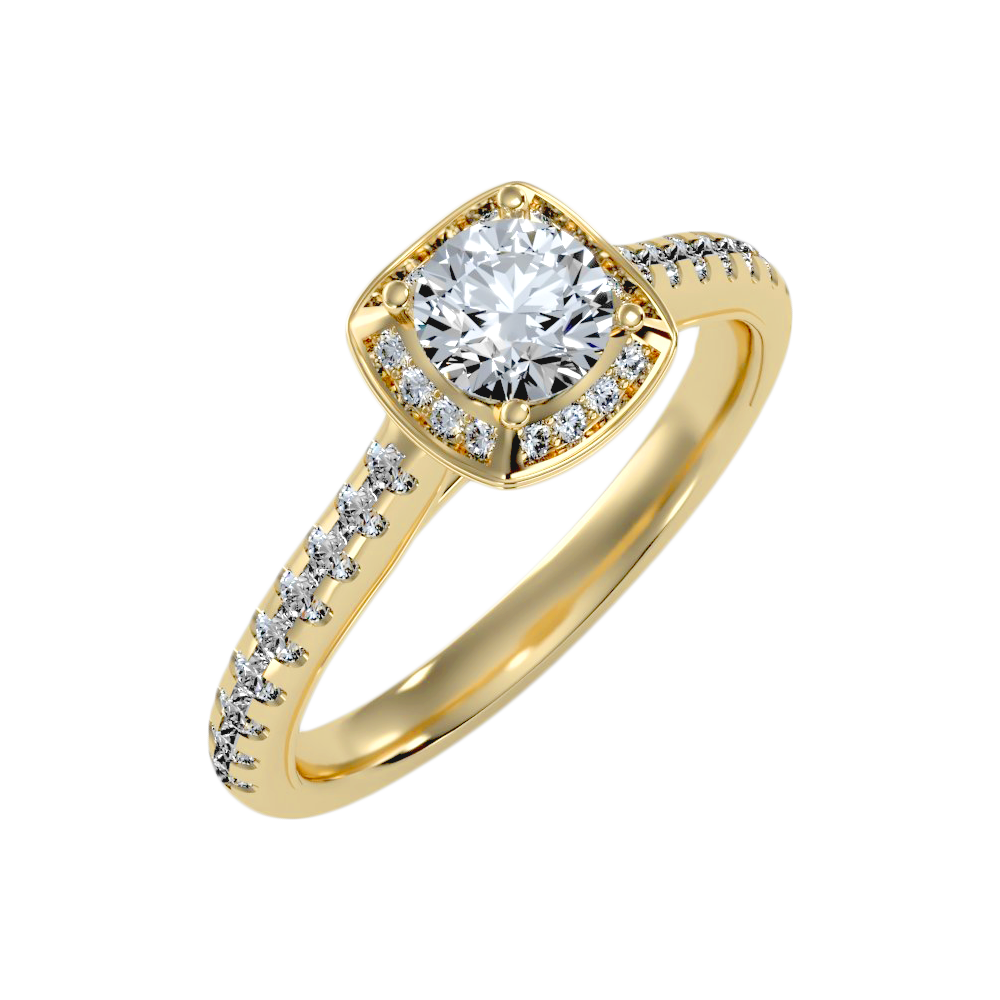 The Dazzling Halo Ring - Six