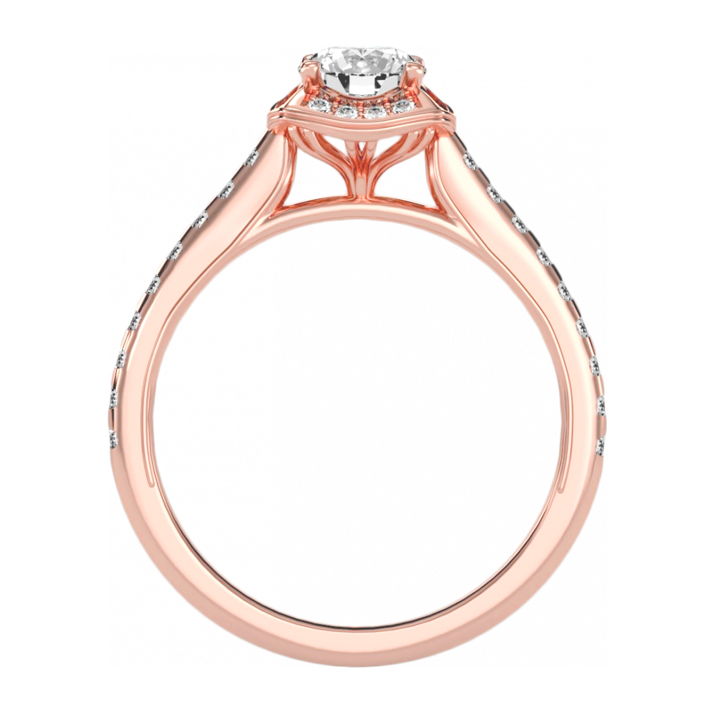 The Dazzling Halo Ring - Nine