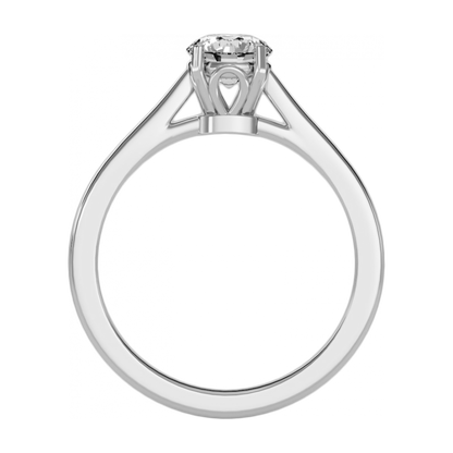 The Decent Single Stone Ring In 925 Sterling Silver - One