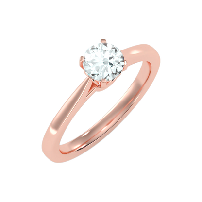 The Decent Single Stone Ring In 925 Sterling Silver - Ten
