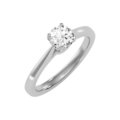 The Decent Single Stone Ring In 925 Sterling Silver - Two