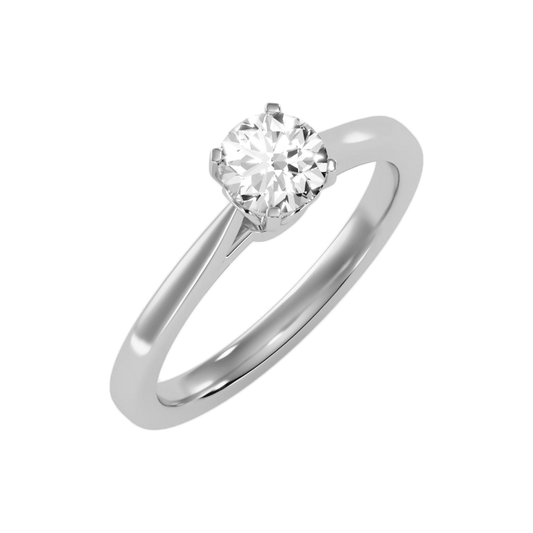 The Decent Single Stone Ring In 925 Sterling Silver - Two