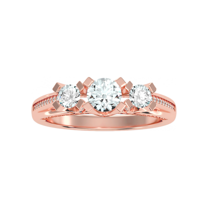 The Delightful Halo Ring In 925 Sterling Silver - Twelve