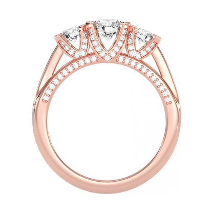 The Delightful Halo Ring In 925 Sterling Silver - Nine