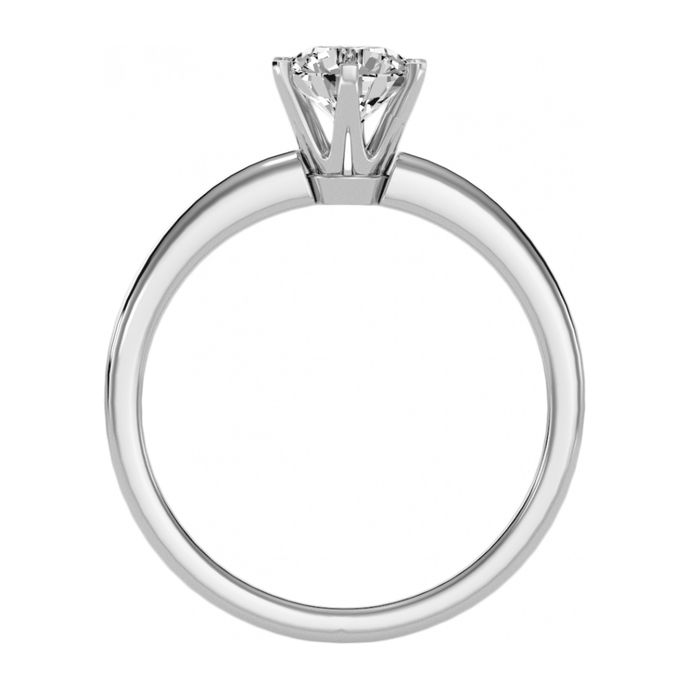 The Delightful Solitaire Ring In 925 Sterling Silver - One